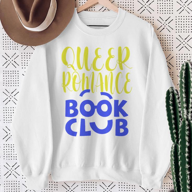 Queer Romance Book Club Sweatshirt Gifts for Old Women