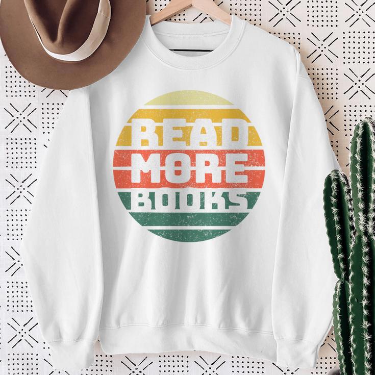 Read More Books Retro Vintage Book Lover Premium Tri-Blend Sweatshirt Gifts for Old Women Read More Books Retro Vintage Book Lover Premium Tri-Blend Sweatshirt Gifts for Old Women