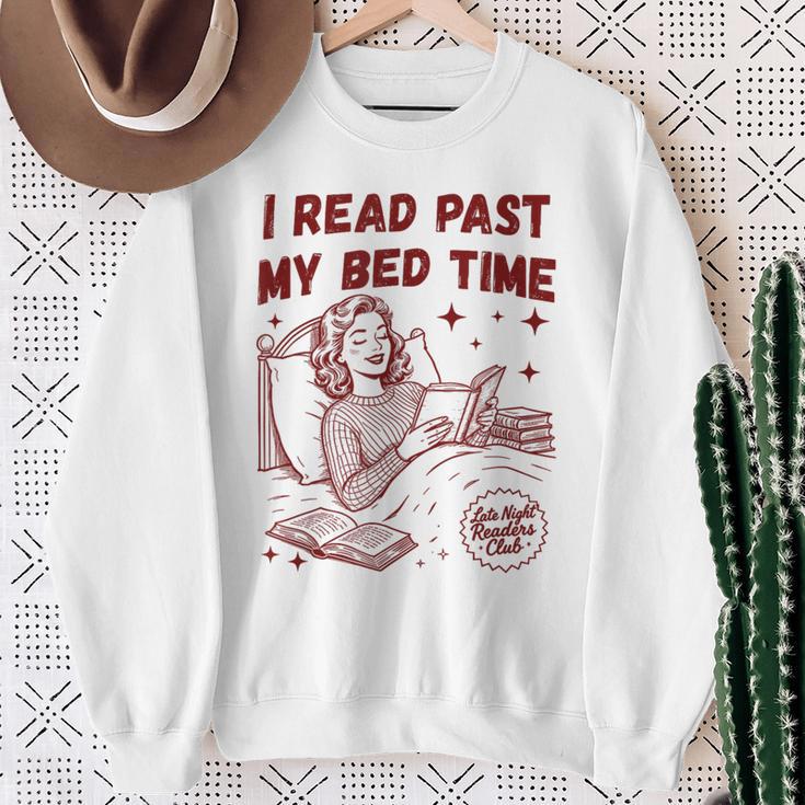 I Read Past My Bed Time Late Night Readers Club Book Lover Sweatshirt Gifts for Old Women I Read Past My Bed Time Late Night Readers Club Book Lover Sweatshirt Gifts for Old Women