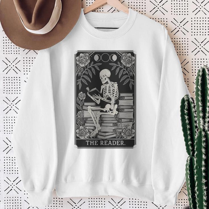 The Reader – Gothic Book Lover Dark Academia Premium Tri-Blend Sweatshirt Gifts for Old Women