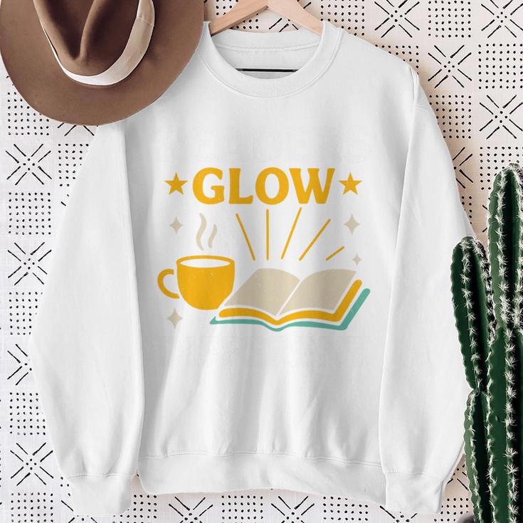 Readers Glow Different Book Lover Reading Premium Tri-Blend Sweatshirt Gifts for Old Women