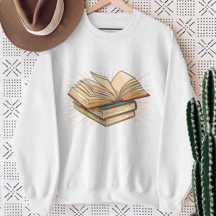 Reading Books Reader Nerd Librarian Teacher Literature Women Premium Tri-Blend Sweatshirt Gifts for Old Women