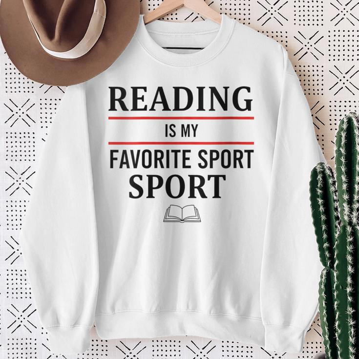 Reading Is My Favorite Sport Book Lover Saying Quote Sweatshirt Gifts for Old Women Reading Is My Favorite Sport Book Lover Saying Quote Sweatshirt Gifts for Old Women