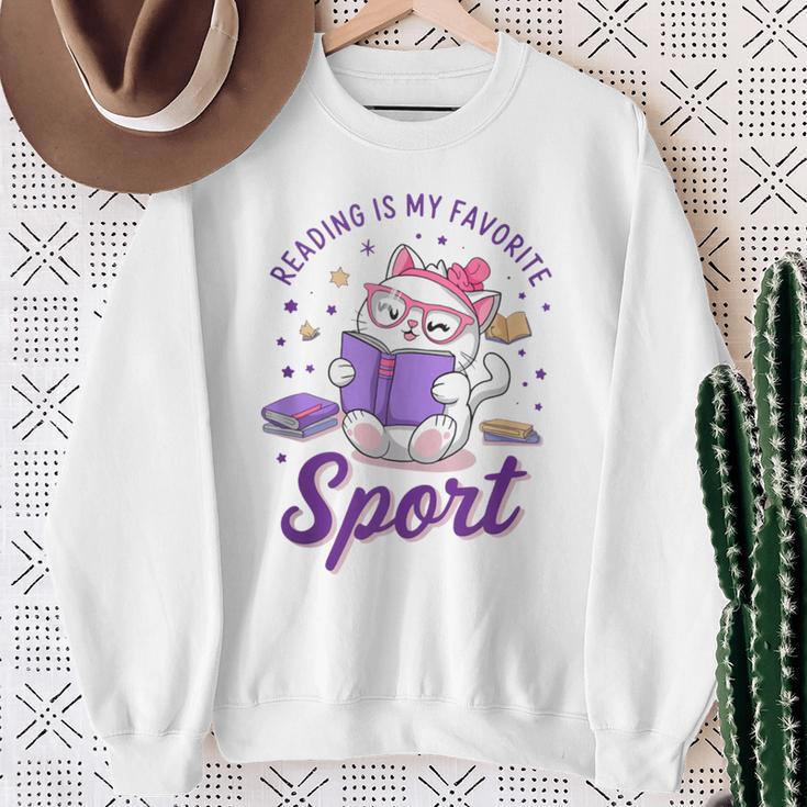 Reading Is My Favorite Sport Saying Quote Book Lovers Sweatshirt Gifts for Old Women Reading Is My Favorite Sport Saying Quote Book Lovers Sweatshirt Gifts for Old Women