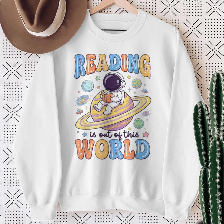 Reading Out Of The World Book Lover Reading Boys Girls Kids Sweatshirt Gifts for Old Women Reading Out Of The World Book Lover Reading Boys Girls Kids Sweatshirt Gifts for Old Women