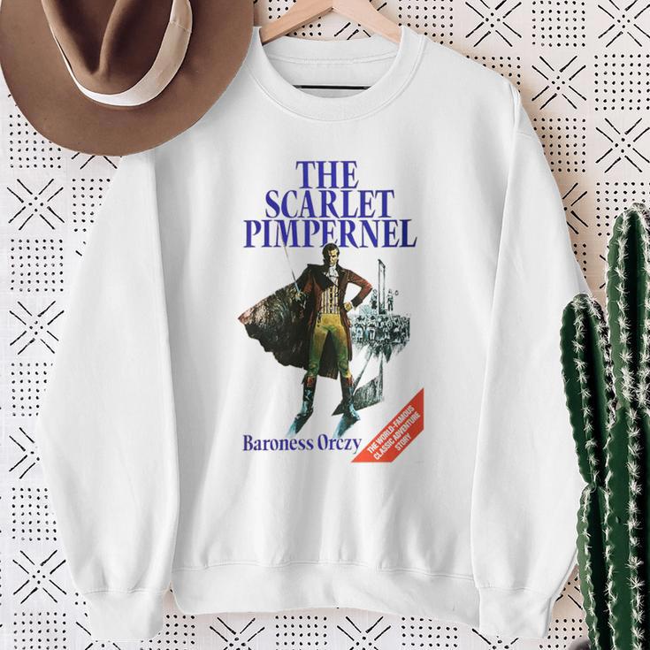The Scarlet Pimpernel Baroness Orczy Vintage Book Cover Sweatshirt Gifts for Old Women
