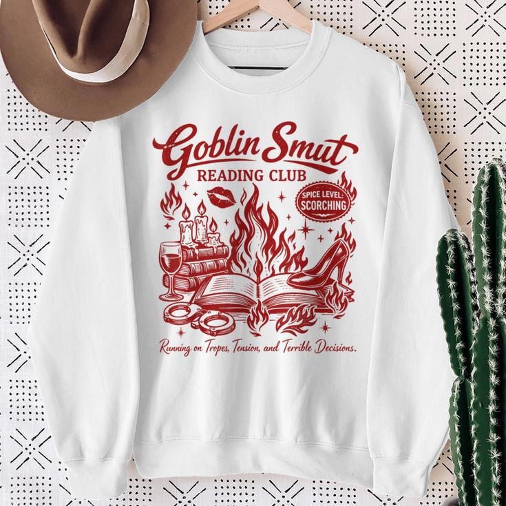 Smut Reader Smutty Spicy Book Goblin Smut Reading Club Sweatshirt Gifts for Old Women Smut Reader Smutty Spicy Book Goblin Smut Reading Club Sweatshirt Gifts for Old Women