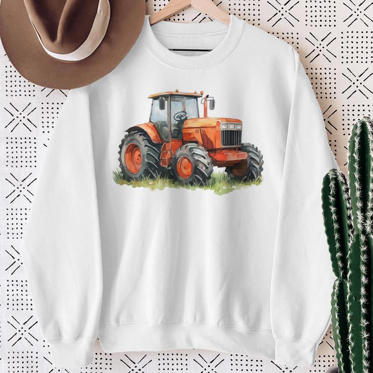 Snirt トラクターtシャツ、トラクター、トラクターコーヒーマグ スウェットシャツ 年配の女性への贈り物