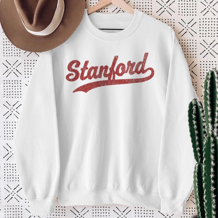 Stanford California Ca ビンテージスポーツグラフィック スウェットシャツ 年配の女性への贈り物