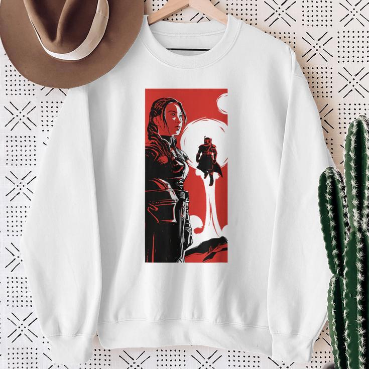 Star Wars The Book Of Boba Fett Fennec Shand Vintage Poster Sweatshirt Gifts for Old Women