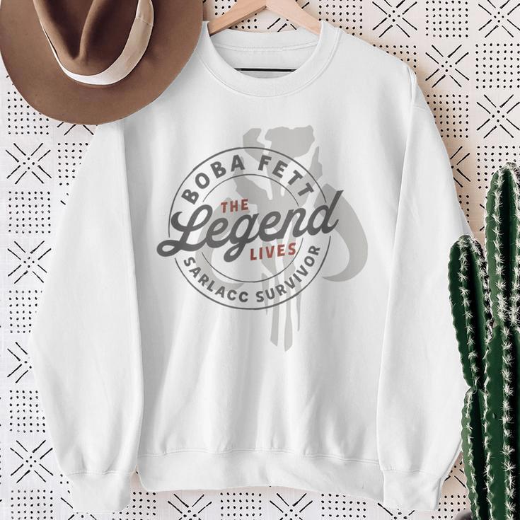 Star Wars The Book Of Boba Fett The Legend Lives Logo Sweatshirt Gifts for Old Women Star Wars The Book Of Boba Fett The Legend Lives Logo Sweatshirt Gifts for Old Women