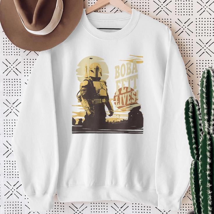 Star Wars The Book Of Boba Fett Tonal Portrait Sweatshirt Gifts for Old Women Star Wars The Book Of Boba Fett Tonal Portrait Sweatshirt Gifts for Old Women