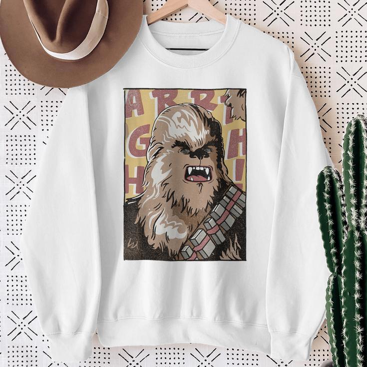 Star Wars Chewbacca Comic Book Character Portrait Sweatshirt Gifts for Old Women