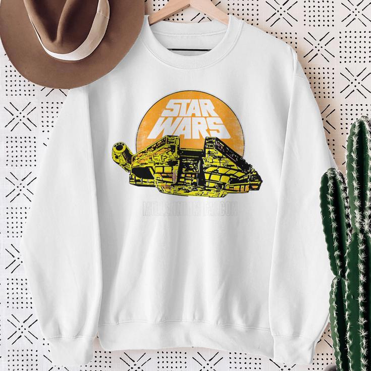 Star Wars Millennium Falcon Comic Book Style T-Shirt Sweatshirt Gifts for Old Women Star Wars Millennium Falcon Comic Book Style T-Shirt Sweatshirt Gifts for Old Women