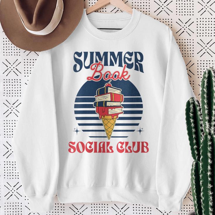 Summer Book Social Club Sweatshirt Gifts for Old Women Summer Book Social Club Sweatshirt Gifts for Old Women