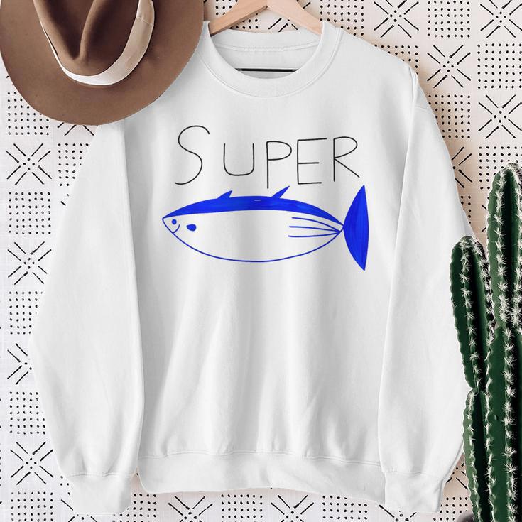 Super Tuna Tuna Fish スウェットシャツ 年配の女性への贈り物