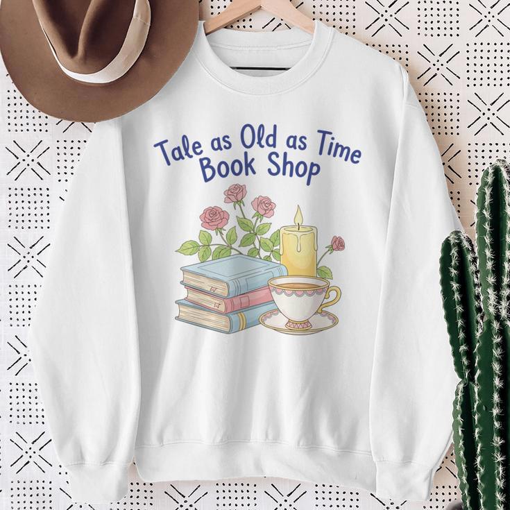 Tale As Old As Time Floral Bookshop Romantic Sweatshirt Gifts for Old Women Tale As Old As Time Floral Bookshop Romantic Sweatshirt Gifts for Old Women