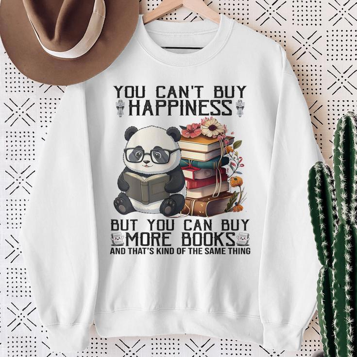 Teacher Bookworm Book Lover Panda Reading Book Librarian Tee Sweatshirt Gifts for Old Women