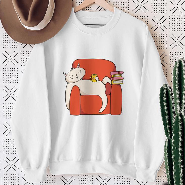 That's What I Do I Read Books Drink Tea And Know Things Sweatshirt Gifts for Old Women