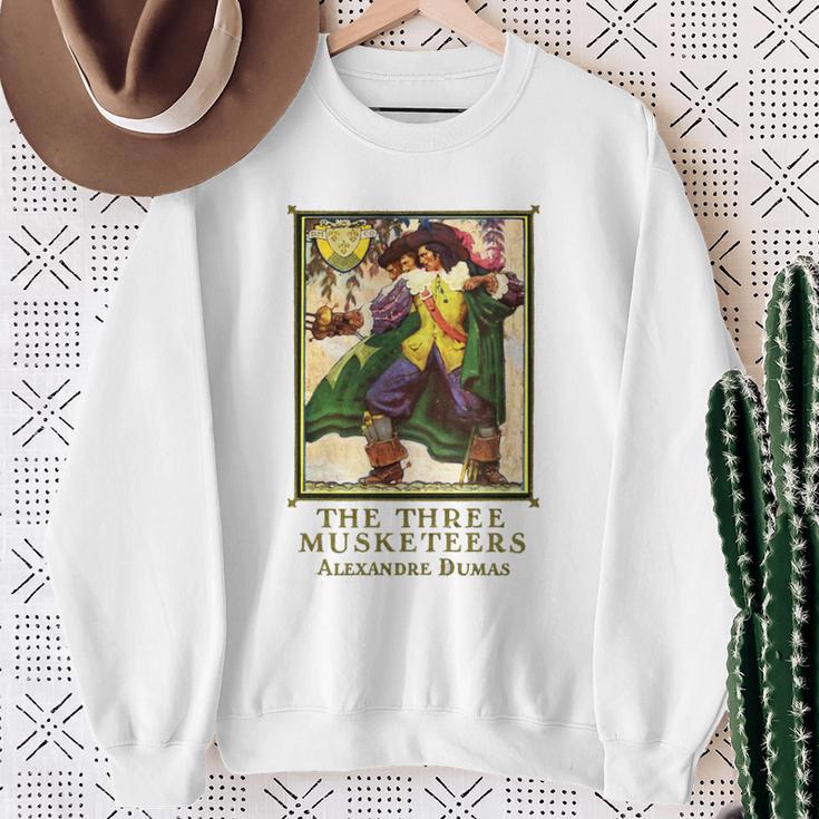 The Three Musketeers Alexandre Dumas Vintage Book Cover Sweatshirt Gifts for Old Women The Three Musketeers Alexandre Dumas Vintage Book Cover Sweatshirt Gifts for Old Women