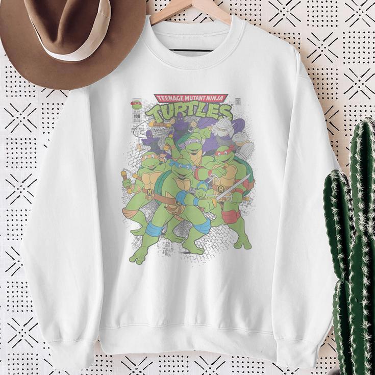 TMNT Comic Book Cover Group Shot Premium Tri-Blend Sweatshirt Gifts for Old Women