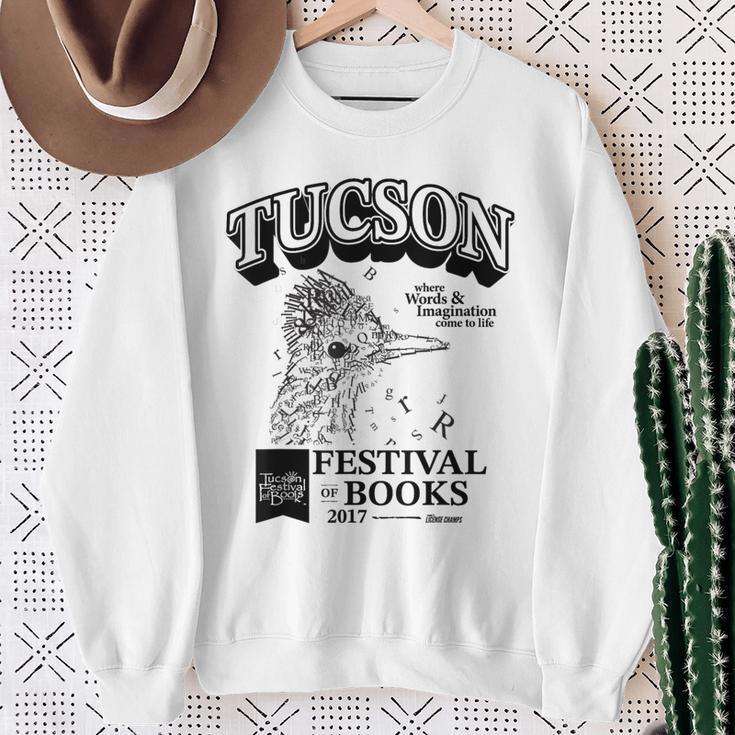Tucson Festival Of Books TFOB 2017 Roadrunner Mascot Sweatshirt Gifts for Old Women Tucson Festival Of Books TFOB 2017 Roadrunner Mascot Sweatshirt Gifts for Old Women