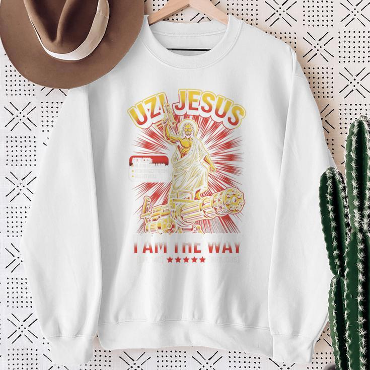 Uzi Jesus Tshirt RPG Books Christian Religion God Faith Premium Tri-Blend Sweatshirt Gifts for Old Women Uzi Jesus Tshirt RPG Books Christian Religion God Faith Premium Tri-Blend Sweatshirt Gifts for Old Women