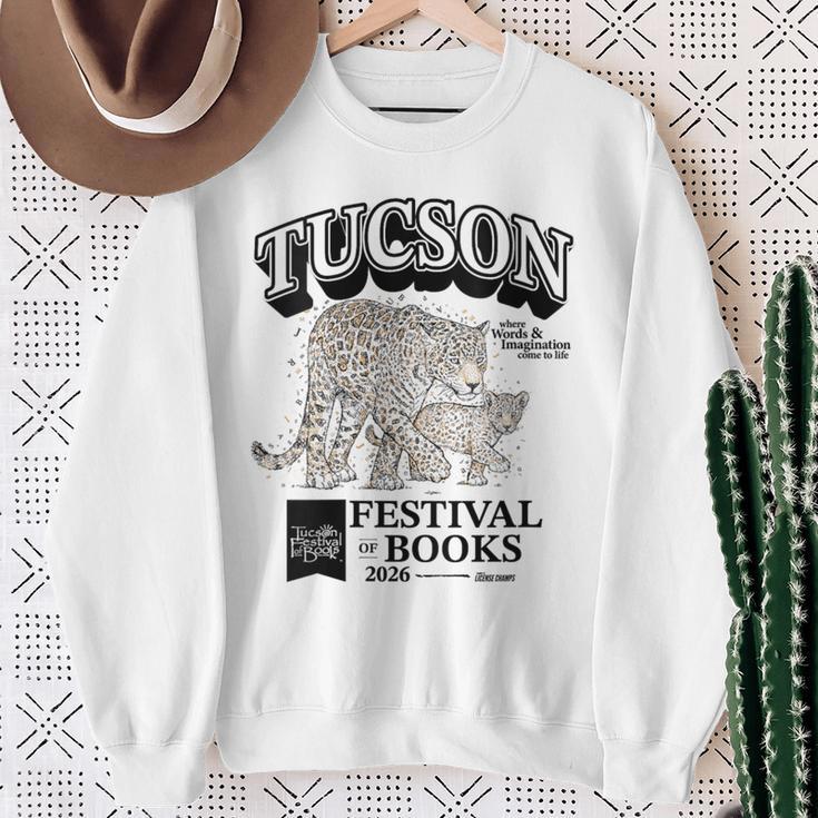 Women's Tucson Festival Of Book Merch TFOB 2026 Critter Jaguar Sweatshirt Gifts for Old Women