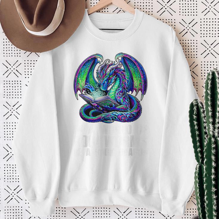 In a World Of Bookworms Be a Book Dragon Reading Sweatshirt Gifts for Old Women In a World Of Bookworms Be a Book Dragon Reading Sweatshirt Gifts for Old Women