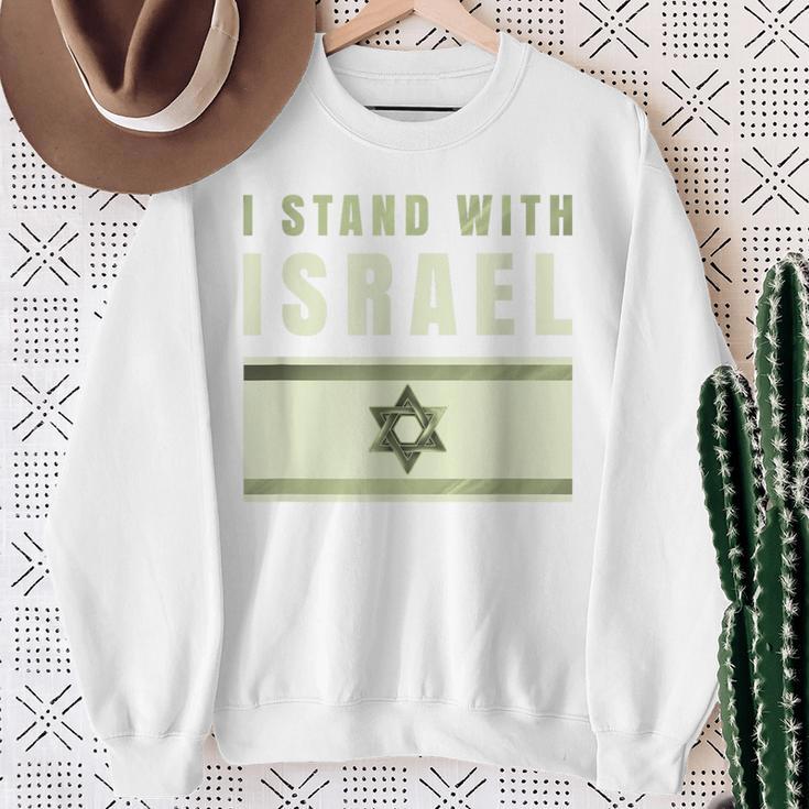 イスラエルtシャツ Idf イスラエル Itand With Israel イスラエル国旗 スウェットシャツ 年配の女性への贈り物