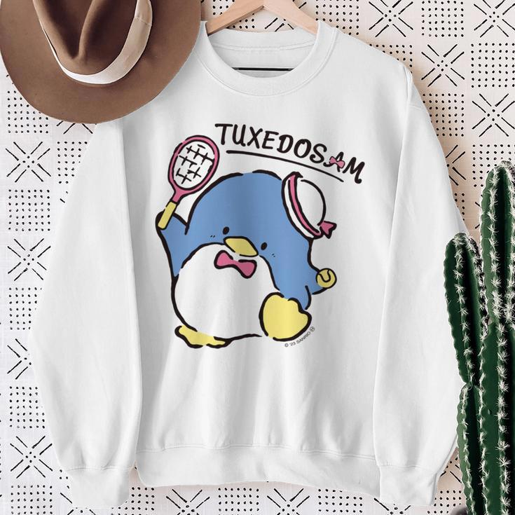 タキシードサム テニス 長袖tシャツ スウェットシャツ 年配の女性への贈り物
