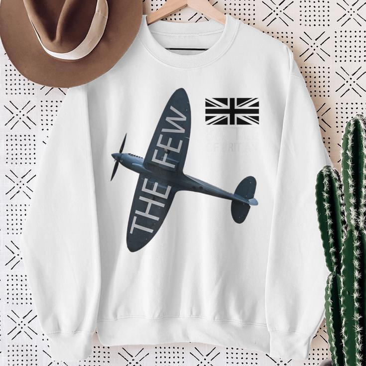 バトルオブブリテン イギリス空軍航空機 スピットファイア The Few War 飛行機 スウェットシャツ 年配の女性への贈り物