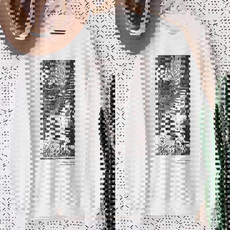 ムーミン 真夜中に起きる ムーミン谷の冬 スウェットシャツ 年配の女性への贈り物