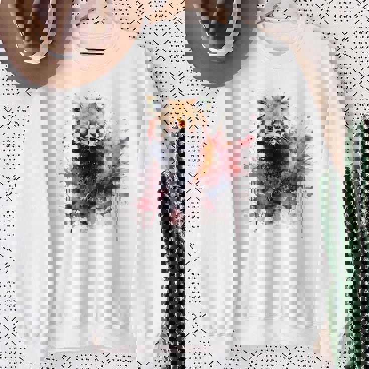 レッサーパンダ 恋人 アートワーク スウェットシャツ 年配の女性への贈り物