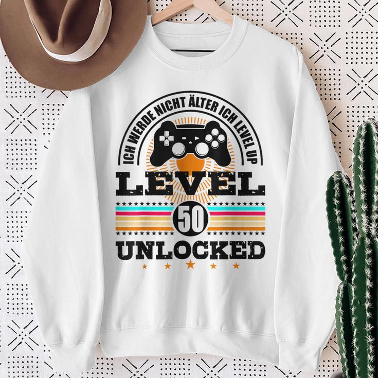 レベル50 I Will Not Older I Level Up 50Th Birthday スウェットシャツ 年配の女性への贈り物