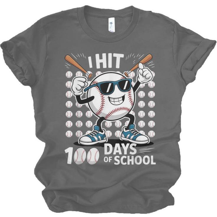 100 Days Of School Baseball Bat 100th Day Of School Unisex Jersey T-Shirt 100 Days Of School Baseball Bat 100th Day Of School Unisex Jersey T-Shirt