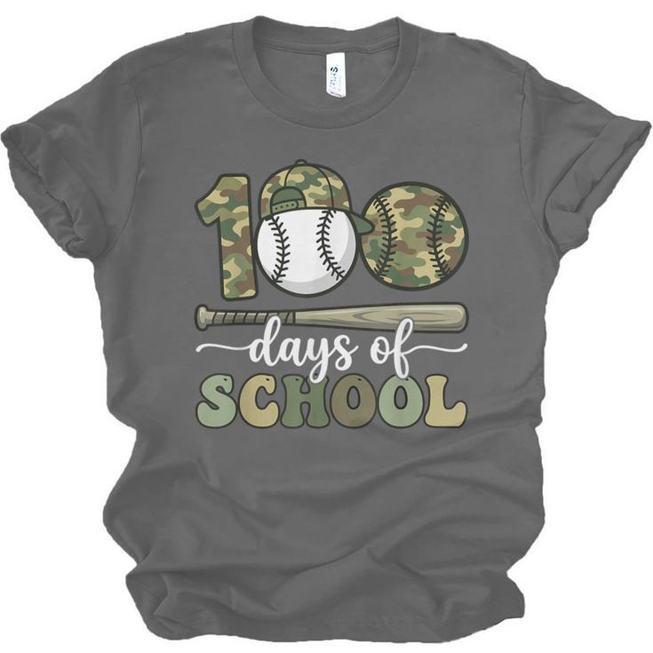 100 Days Of School Baseball Camo Art For Boys Kids Students Unisex Jersey T-Shirt 100 Days Of School Baseball Camo Art For Boys Kids Students Unisex Jersey T-Shirt
