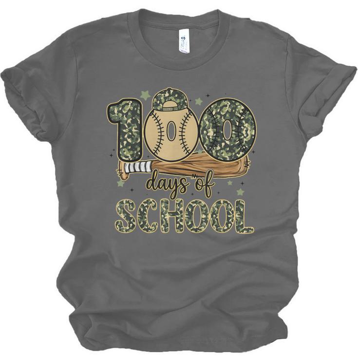 100 Days Of School Baseball Camo Boys Kids 100th Day Unisex Jersey T-Shirt 100 Days Of School Baseball Camo Boys Kids 100th Day Unisex Jersey T-Shirt