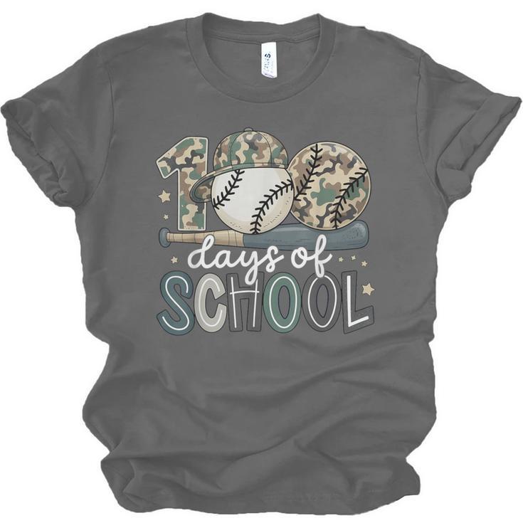 100 Days Of School Baseball Camo Camo Cap Boy School Unisex Jersey T-Shirt 100 Days Of School Baseball Camo Camo Cap Boy School Unisex Jersey T-Shirt