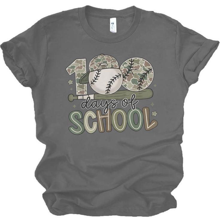 100 Days Of School Baseball Camo Celebration Unisex Jersey T-Shirt 100 Days Of School Baseball Camo Celebration Unisex Jersey T-Shirt