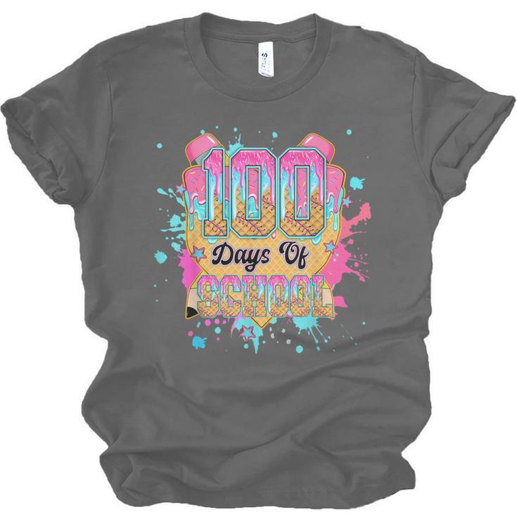 100 Days Of School Baseball Drip Boys Kids 100th Day Unisex Jersey T-Shirt