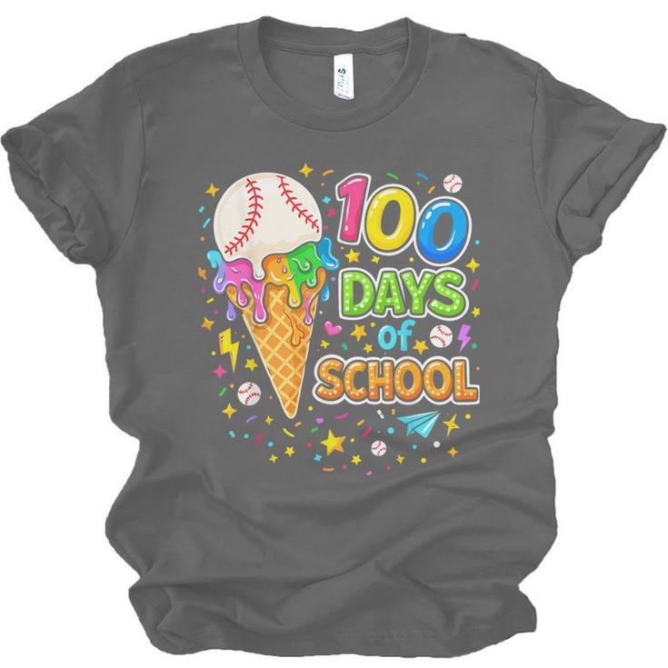100 Days Of School Baseball Ice Cream Drip Boys Kids Player Unisex Jersey T-Shirt 100 Days Of School Baseball Ice Cream Drip Boys Kids Player Unisex Jersey T-Shirt