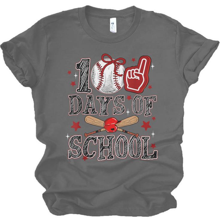 100 Days Of School Baseball Teacher 100 Days Smarter Student Unisex Jersey T-Shirt 100 Days Of School Baseball Teacher 100 Days Smarter Student Unisex Jersey T-Shirt