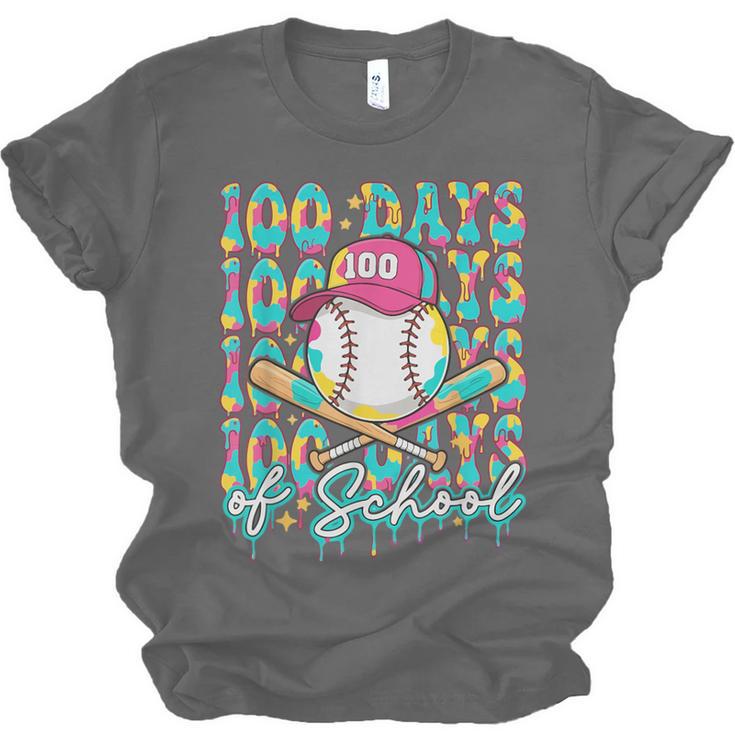 100 Days Of School Drip Baseball 100th Day Baseball School Unisex Jersey T-Shirt 100 Days Of School Drip Baseball 100th Day Baseball School Unisex Jersey T-Shirt