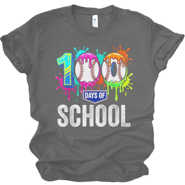 100 Days Of School Dripping Baseball Boys Kids Teacher Unisex Jersey T-Shirt 100 Days Of School Dripping Baseball Boys Kids Teacher Unisex Jersey T-Shirt
