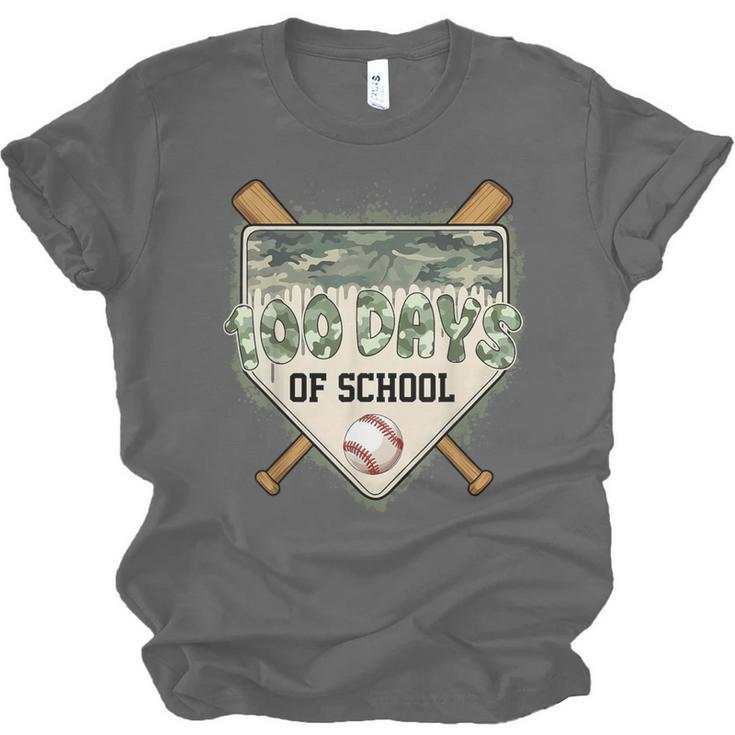 100 Days Of School Home Plate Camo Baseball Dripping Boys Unisex Jersey T-Shirt 100 Days Of School Home Plate Camo Baseball Dripping Boys Unisex Jersey T-Shirt