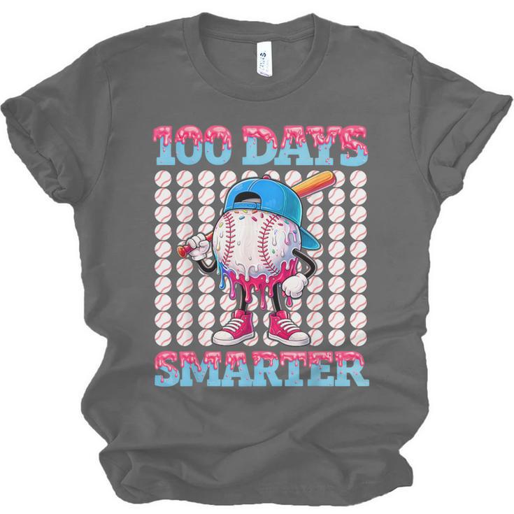 100 Days Smarter Baseball Drip Boys 100 Days Of School Kids Unisex Jersey T-Shirt 100 Days Smarter Baseball Drip Boys 100 Days Of School Kids Unisex Jersey T-Shirt