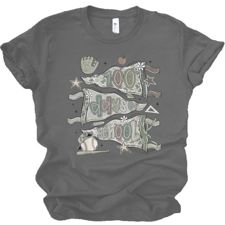 100 Days Smarter Baseball Sport School Celebration Unisex Jersey T-Shirt