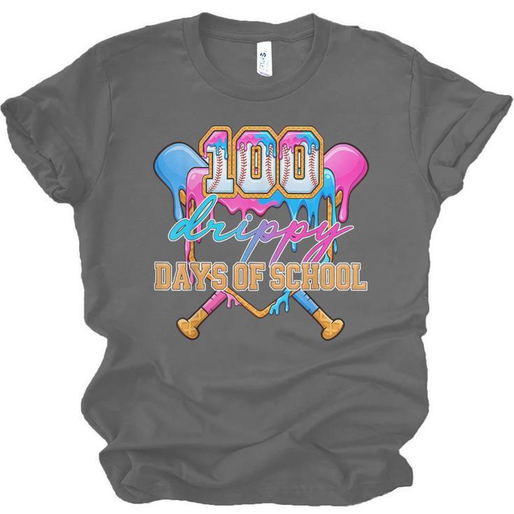 100 Drippy Days Of School Baseball Ice Cream Drip Boys Kids Unisex Jersey T-Shirt 100 Drippy Days Of School Baseball Ice Cream Drip Boys Kids Unisex Jersey T-Shirt