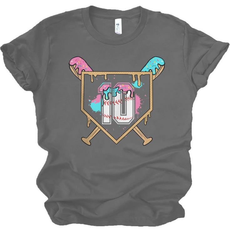 10th Birthday Baseball Bat Ice-Cream Drip 10yrs Old Boys Unisex Jersey T-Shirt 10th Birthday Baseball Bat Ice-Cream Drip 10yrs Old Boys Unisex Jersey T-Shirt